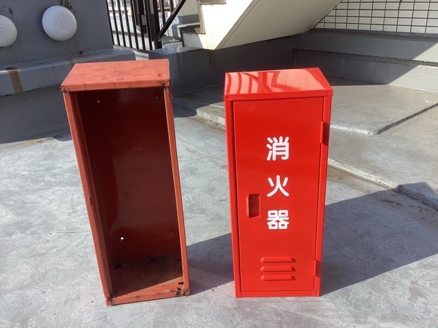 消火器を守る「格納箱」の交換!