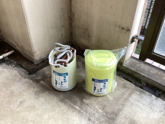 避難ロープ サビ・腐食を見つけたらすぐ交換!